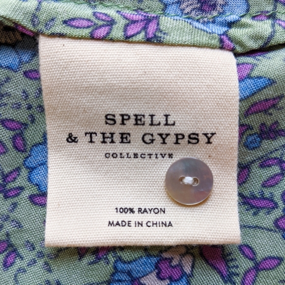 EUC Spell Jasmine Flutter Sleeve Maxi Dress - Picture 9 of 10